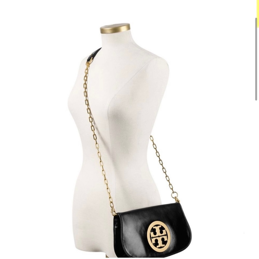 Tory Burch Black and Gold Crossbody Bag - Picture 2 of 11